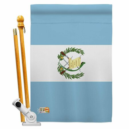 COSA 28 x 40 in. Guatemala Flags of the World Nationality Impressions Vertical House Flag Set CO2055726